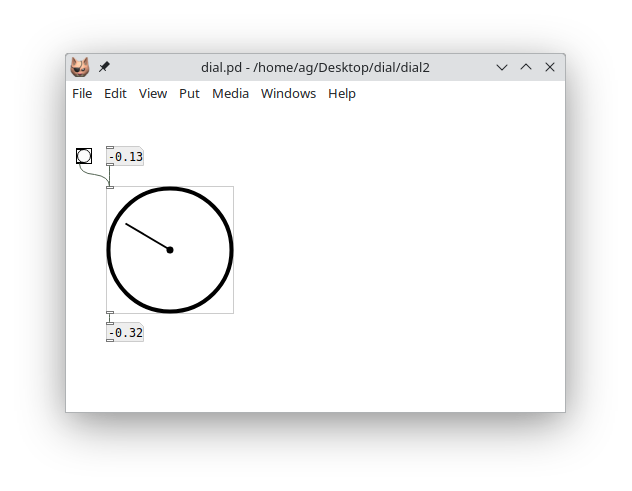 Dial with mouse interaction